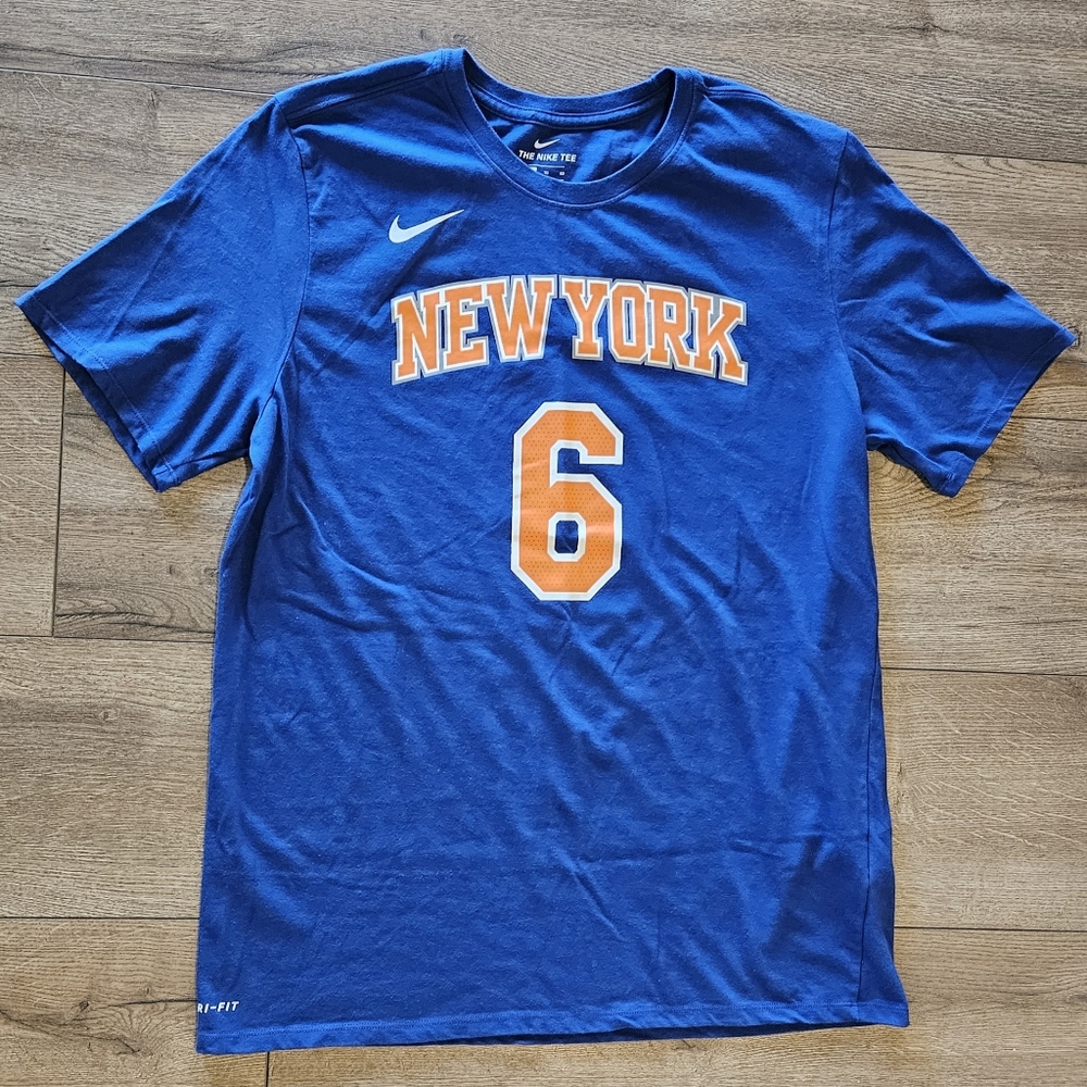 NWOT'S (washed) - NIKE - Mens Blue, PORZINGIS New York Knicks Tee - Size XL